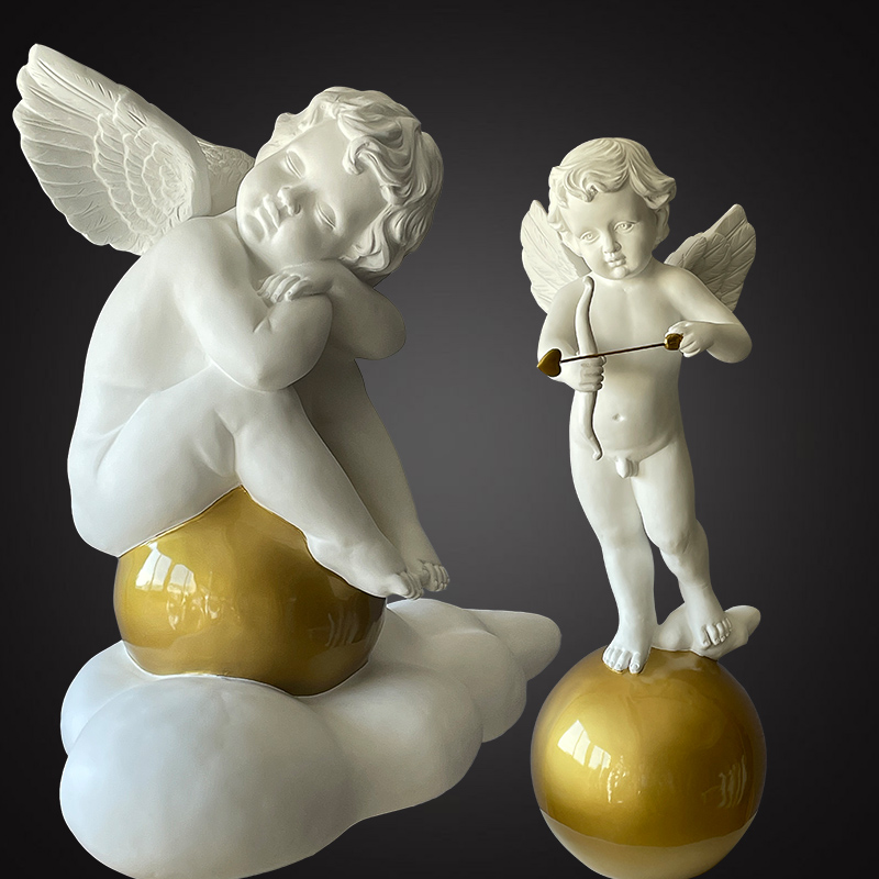 欧式爱神丘比特树脂人物庭院花园工艺品雕塑落地摆件