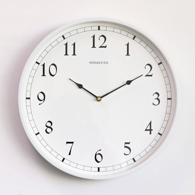 整点报时挂钟家用现代简约客厅时钟创意静音石英钟挂钟