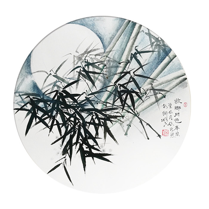 国画竹子水墨墨竹绿竹吉祥画新中式书房办公室国画