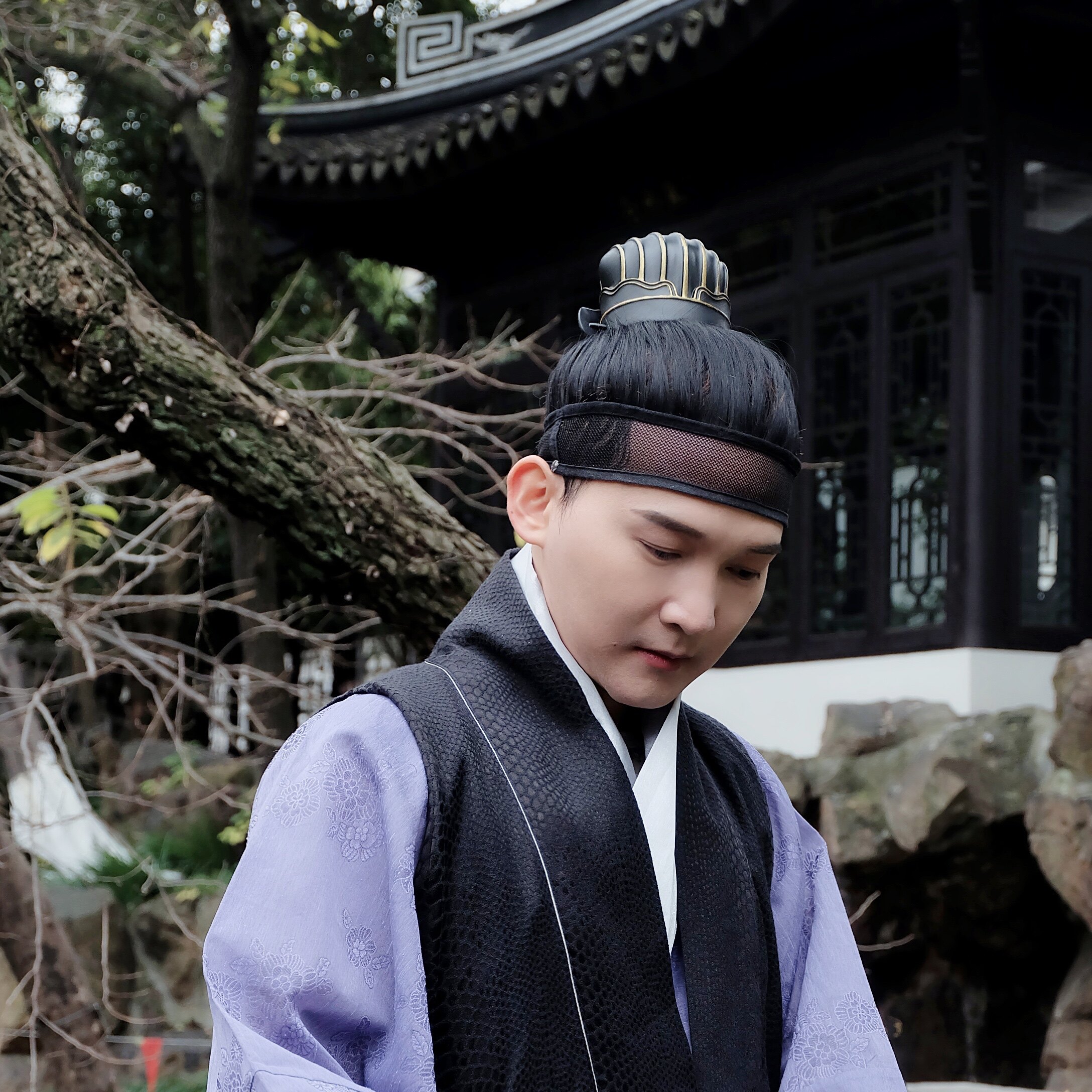 大萌制仿明梁明代汉服首饰男女通用发饰