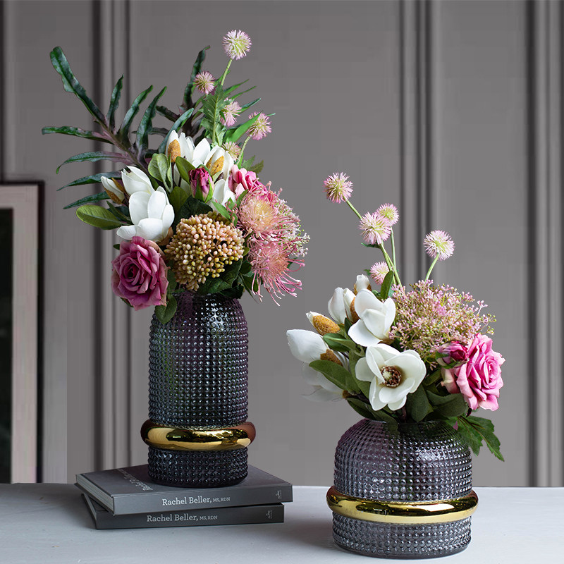 客厅轻奢假花仿真摆设花束插花玉兰玉兰花花艺仿真花