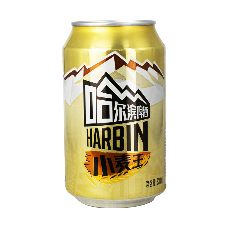 harbinbeer哈尔滨哈啤经典小麦330ml24听整箱易拉罐啤酒