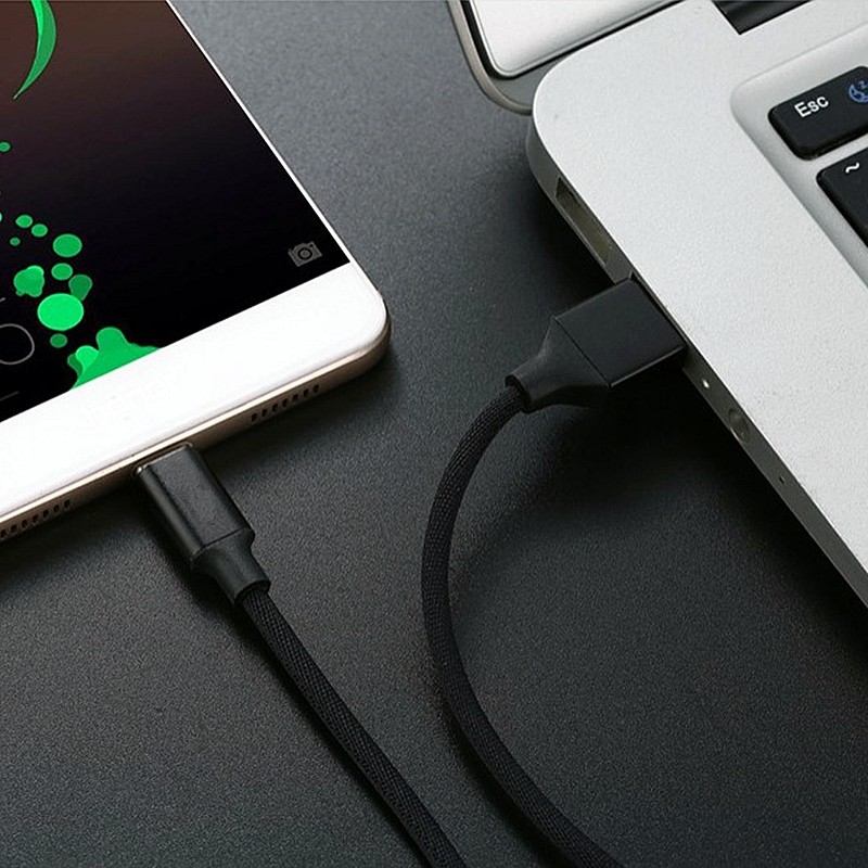 5v2a布绳合金数据线闪充安卓typec高速通用智能手机数据线