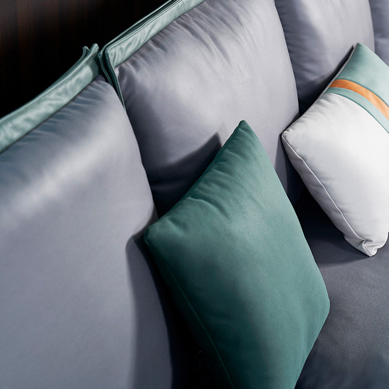 晚安沙发轻奢科技布沙发现代简约小户型极简乳胶布艺沙发客厅组合