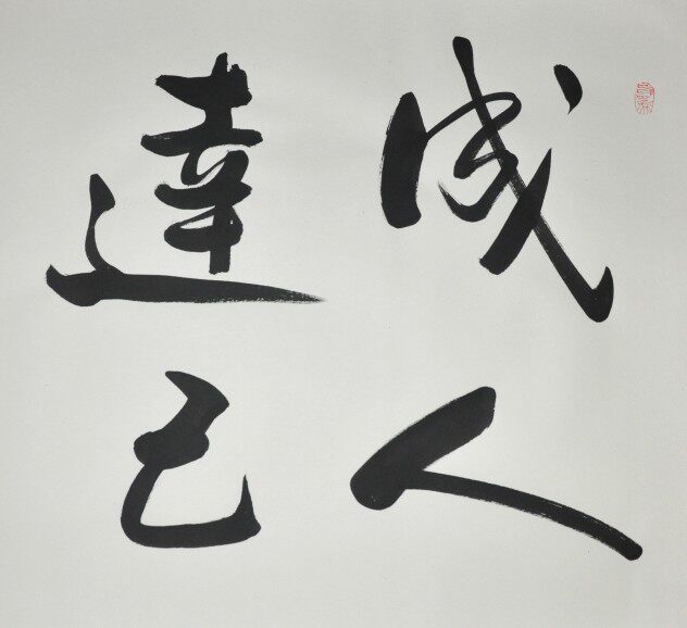 成人达己成己为人成人达己成为人浩贤堂行书字画手写书法作品书法