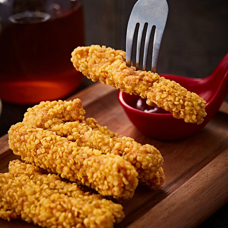 69元4件 大成姐妹厨房金米鸡条500g无骨鸡柳块冷冻半成品油炸小吃