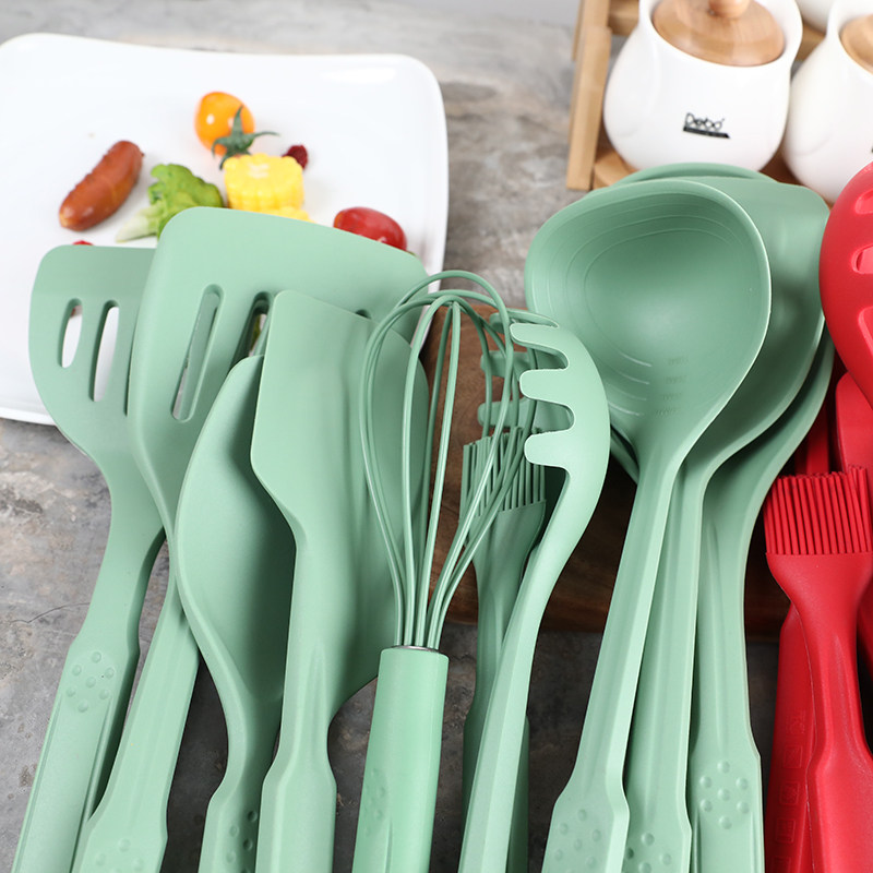 出口出口欧欧美订单高品质硅胶烘焙厨具10件套装锅铲