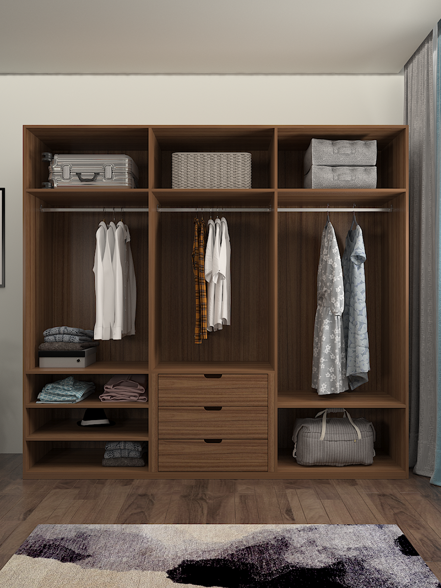 柜子现代简约开门卧室储物大衣衣橱北欧小户户型衣柜