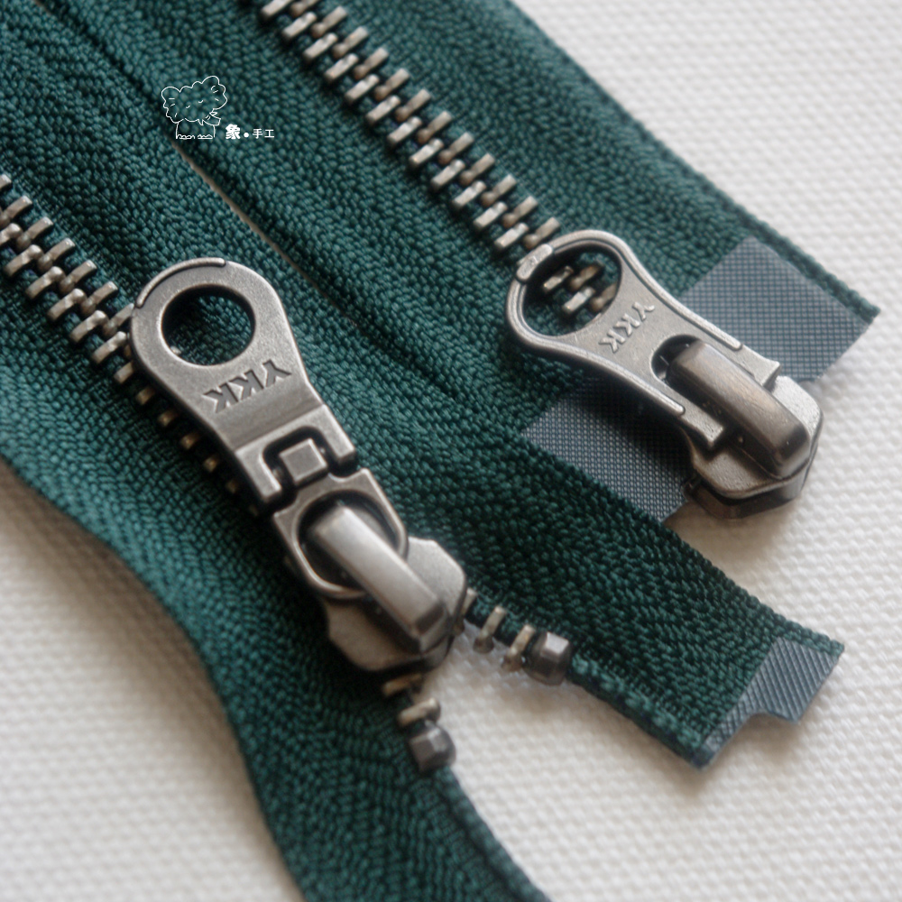 100cm5ykk古银双头开尾顺滑拉链皮衣夹克羽绒服服装拉链