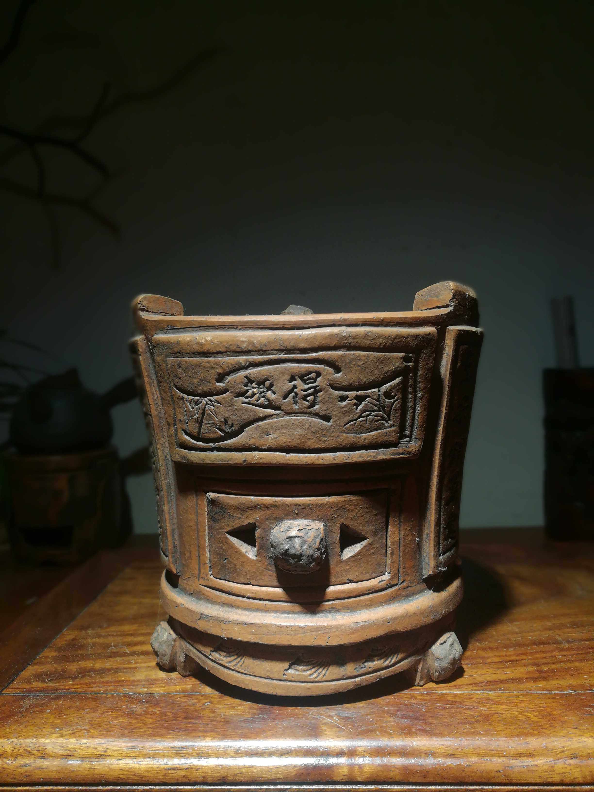 潮汕炭炉红泥炉子老式小火炉手工风炉文房茶道茶道