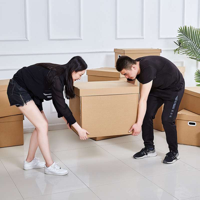 搬家纸箱带盖收纳整理打包纸箱子特大五层加厚特硬储物箱搬家神器