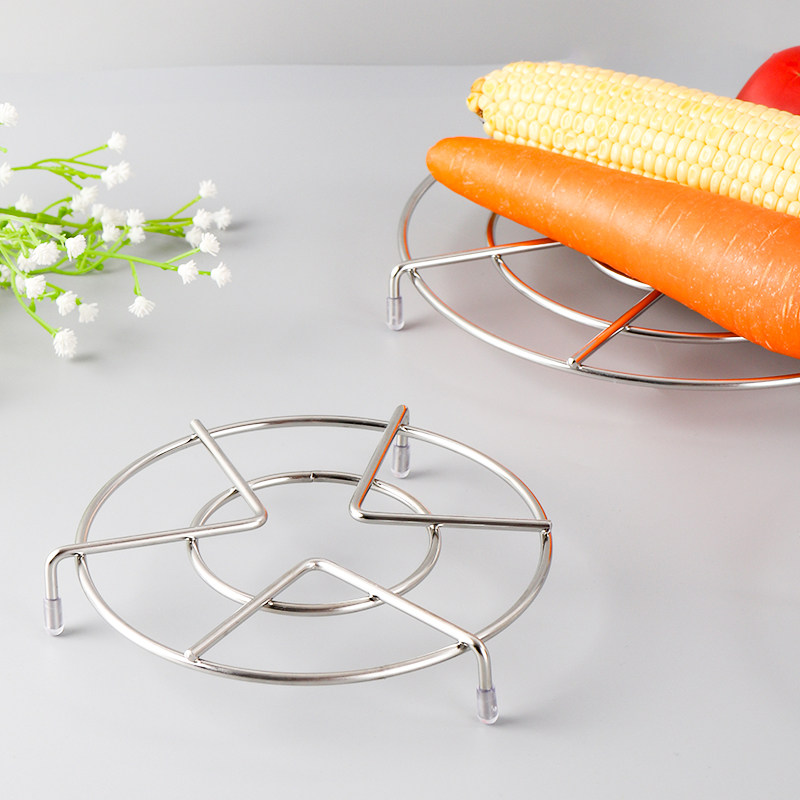 家用蒸架不锈钢矮脚万能蒸笼架隔热锅垫锅架圆形蒸蛋架子蒸屉蒸格