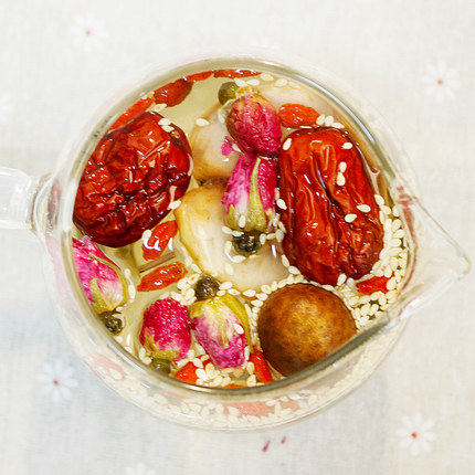 回乡客400g克重瓣红玫瑰花八宝茶盖碗茶三炮台花草茶宁夏特产包邮