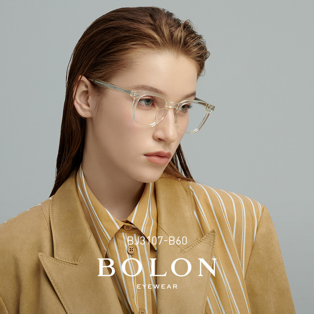 bolon暴龙近视眼镜框2021新品王俊凯同款板材透明眼镜架