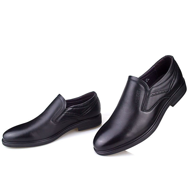 孚德青年德比办公室皮套层牛年头皮鞋男鞋务正正装皮鞋