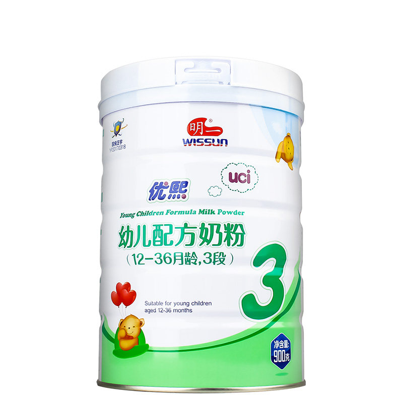 厂家货源明一奶粉优熙优c金装3段900g明一婴幼儿牛奶粉三段罐装