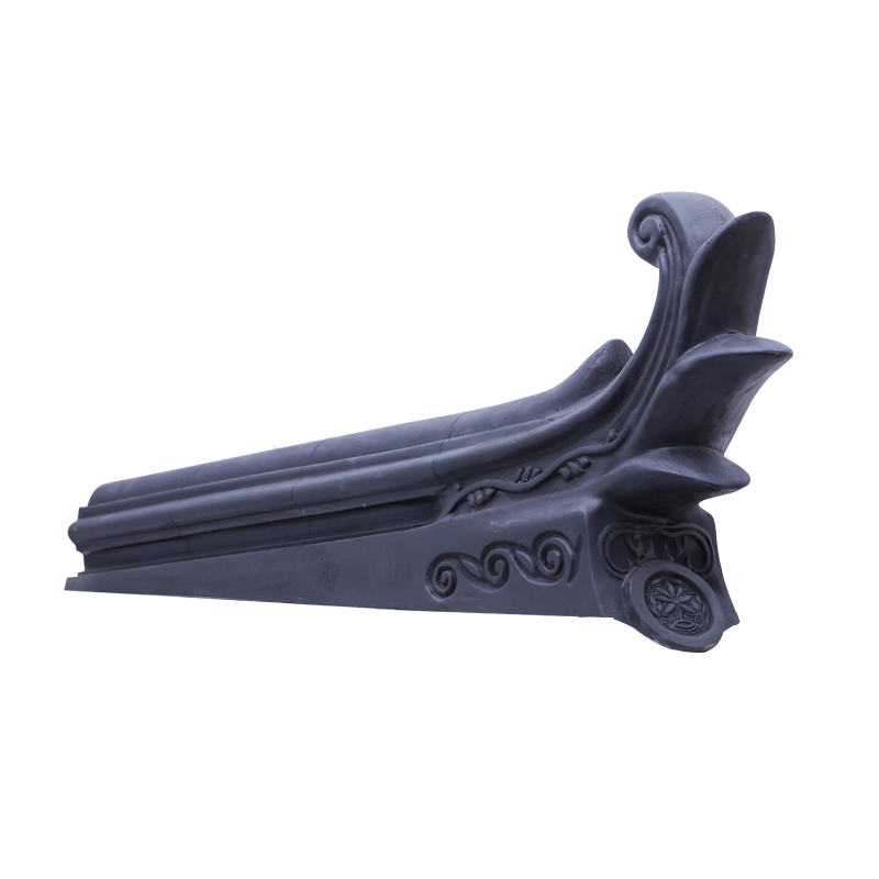 【中式大翘角】玻璃钢仿古树脂瓦花翘角塑料飞檐装饰仿真带花檐