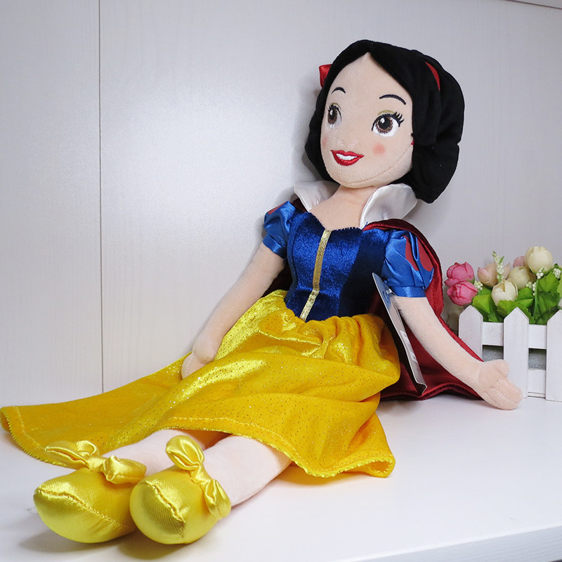 disney迪士尼长发白雪公主经典娃娃陪伴玩偶女孩玩具毛绒布艺类玩具