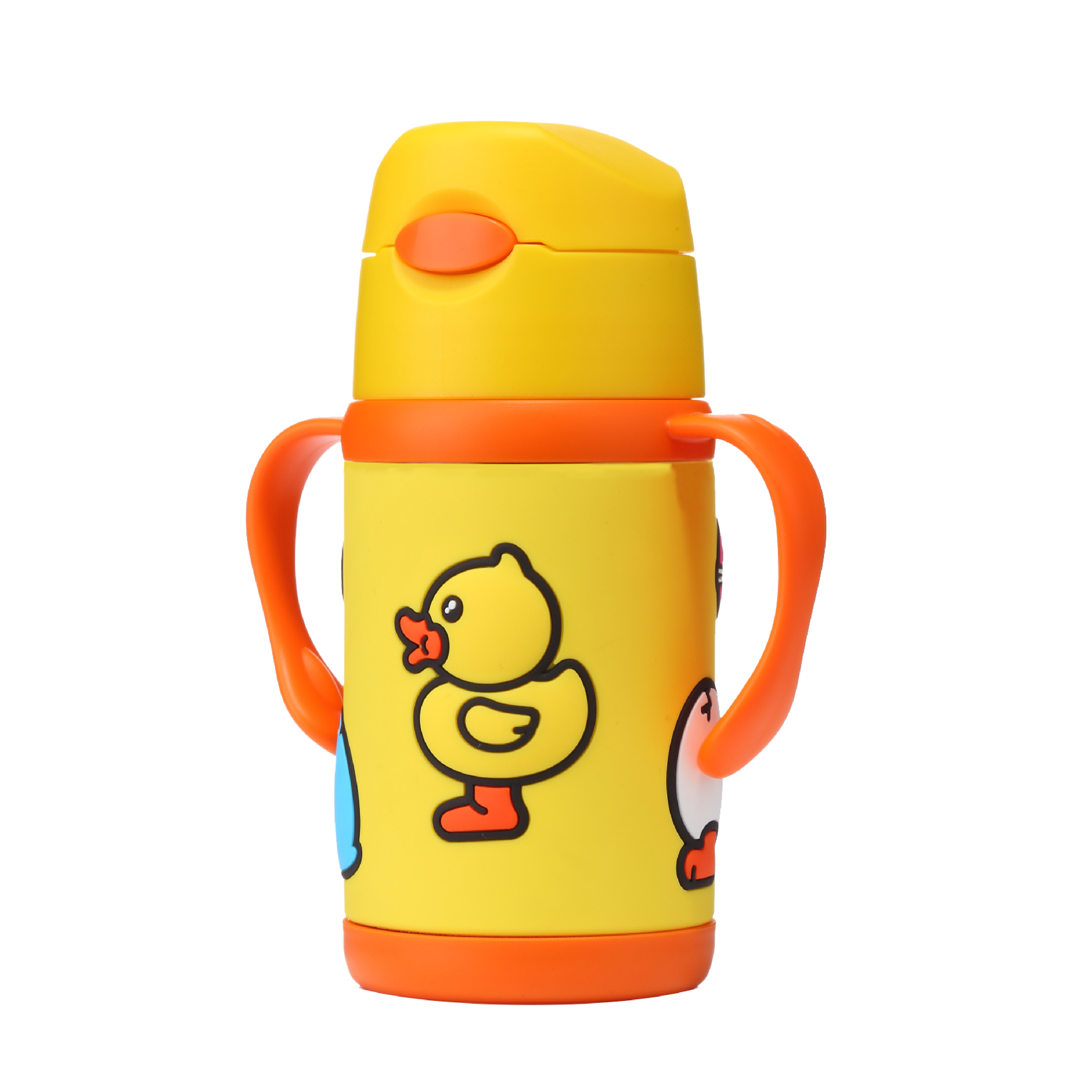 duck小黄鸭儿童保温杯学生幼儿园宝宝外出便携水杯