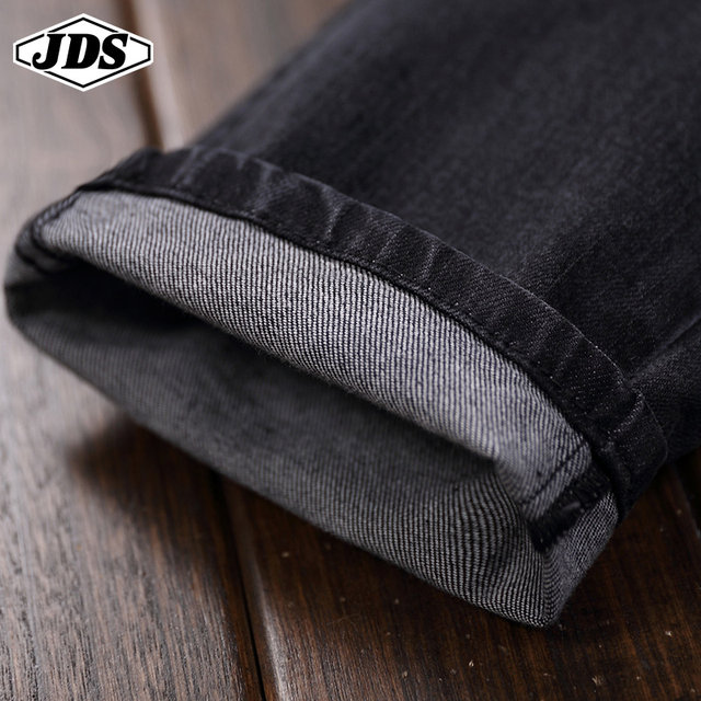 Spring and Autumn Black Straight Jeans Men's Slim Thin Legs Stretch Large Size Classic Wild Long Pants Trendy New Spring and Autumn Black Straight Jeans Men's Slim Thin Legs Stretch Large Size Classic Wild Long Pants Trendy New