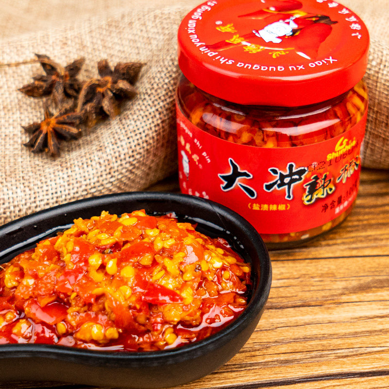 小徐瓜瓜大冲辣椒酱100g*4瓶湖南郴州特产香辣盐渍剁椒酱下饭菜