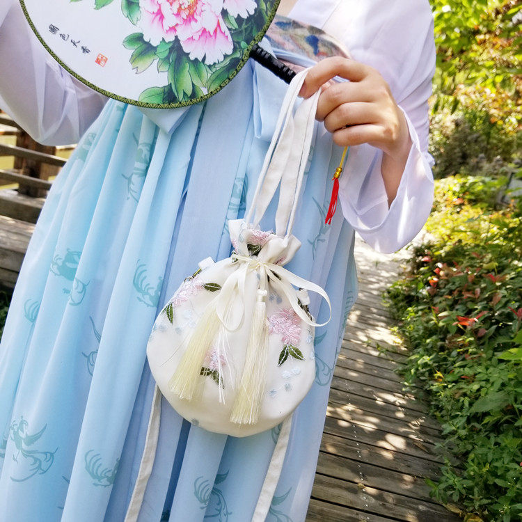 新款原创汉服包古风斜挎刺绣小包包包古装古代女士包袋
