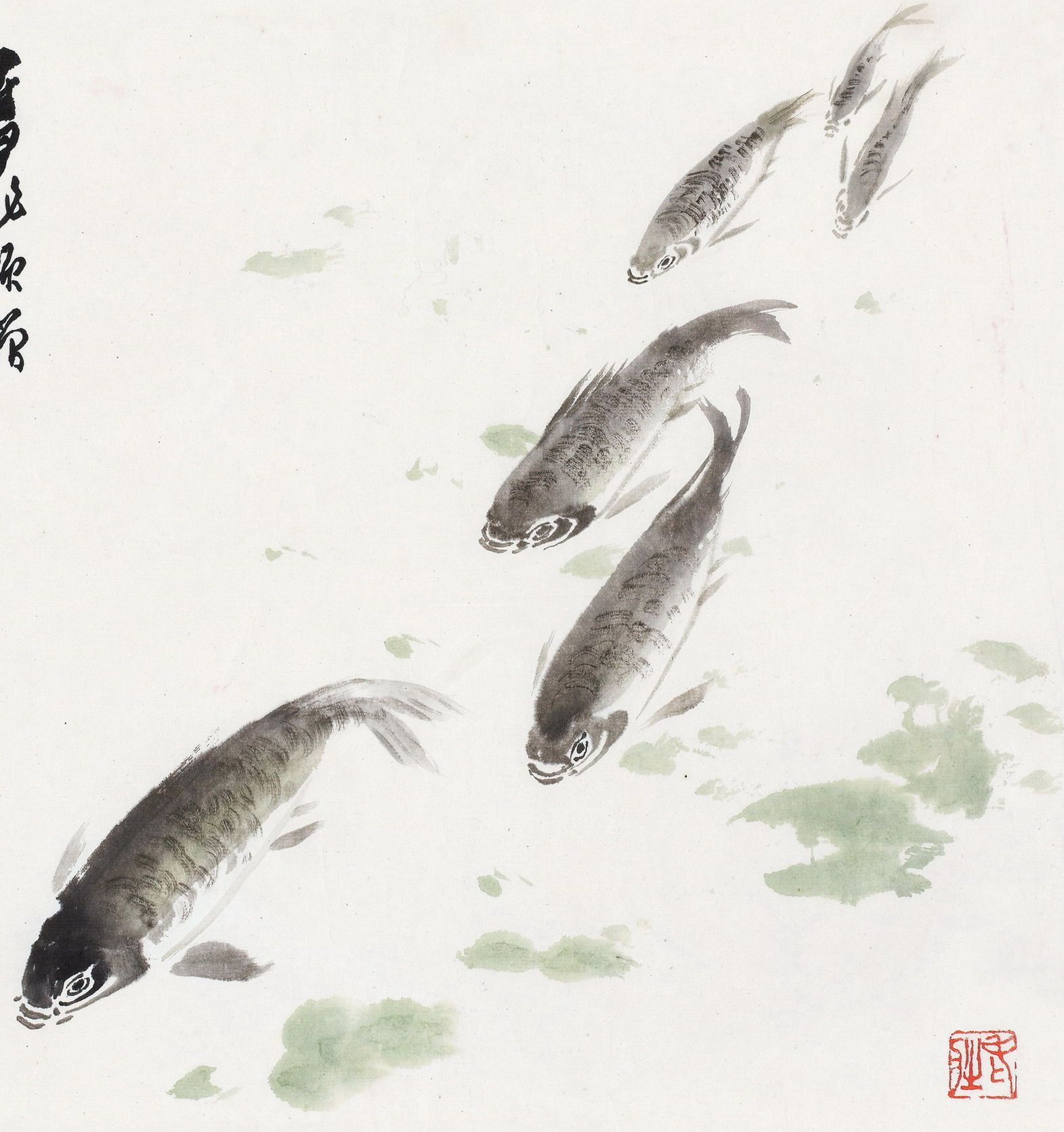 国画山水画办公室字画客厅书画作品书法装饰画张大有余国画