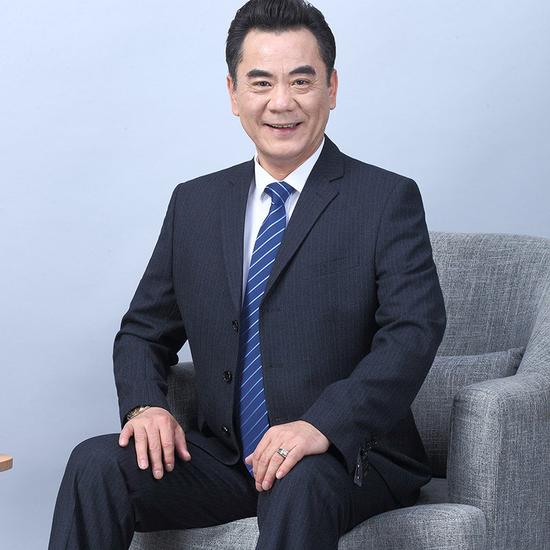 中老年西装条纹套装爸爸父亲礼服商务休闲西服西服