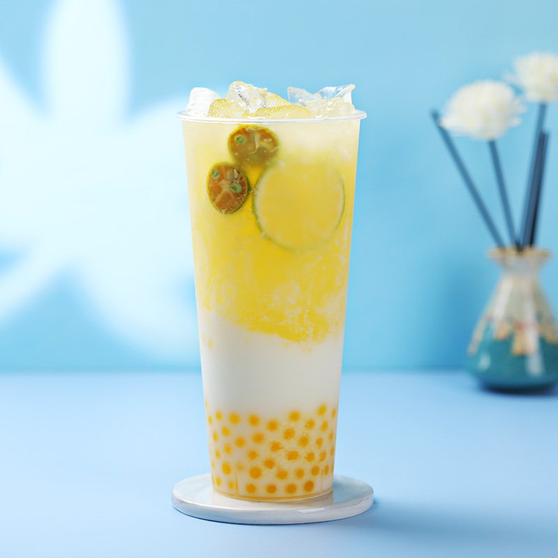 金桔柠檬创御9倍浓缩果汁风味饮料珍珠奶茶果味