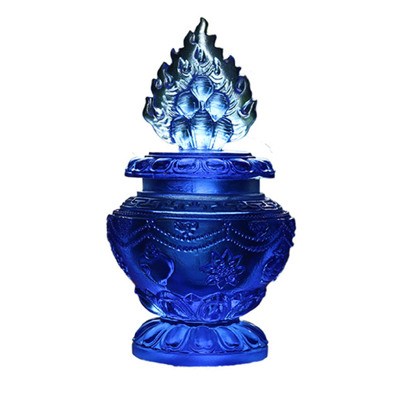 琉璃宝瓶古法八吉祥藏传佛教用品摆件密宗佛具古兰摆件