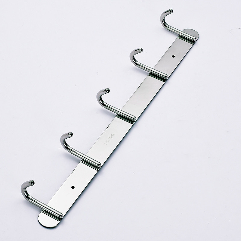 排钩不锈钢304挂衣钩排钩挂钩衣钩挂衣钩衣帽钩衣钩排钩实心挂钩