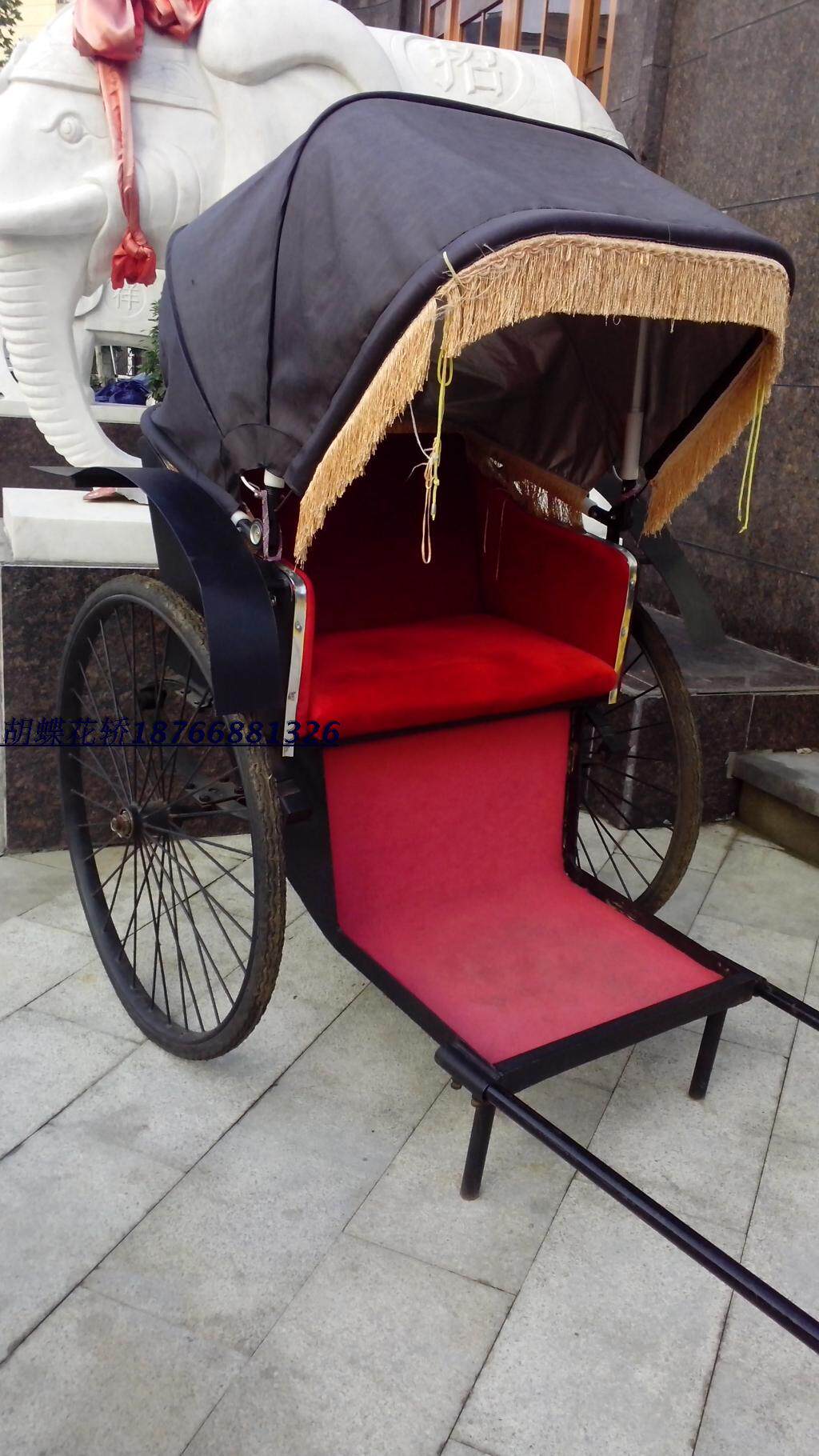 影视婚庆道具复古黄包车人力车定做各种马车旅游景区婚庆展台