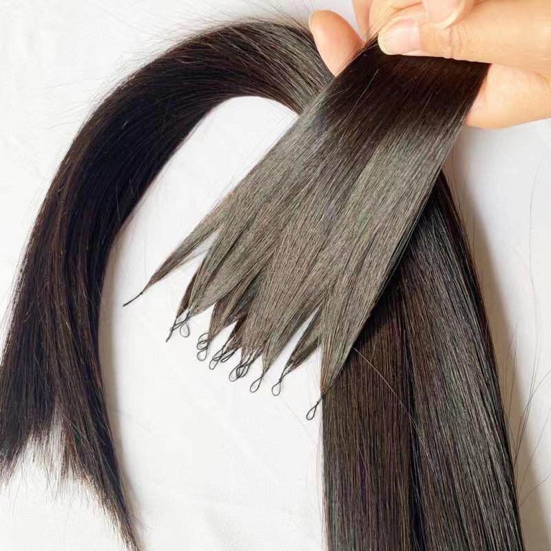 羽毛新品高端双线2代6d真发可烫接发二代直发片