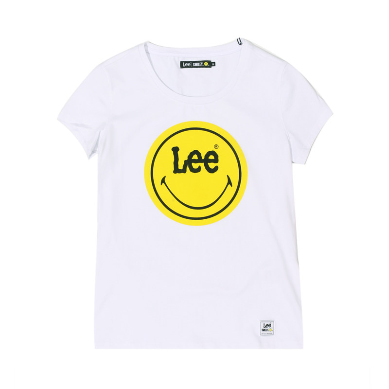 lee夏季情侣款体恤衫smiley笑脸系列薄款圆领t恤