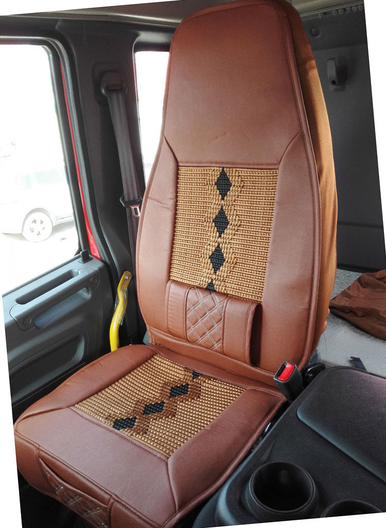 东风天龙欧曼解放重汽豪沃重卡大货车专用坐垫套凉垫四季通用全包