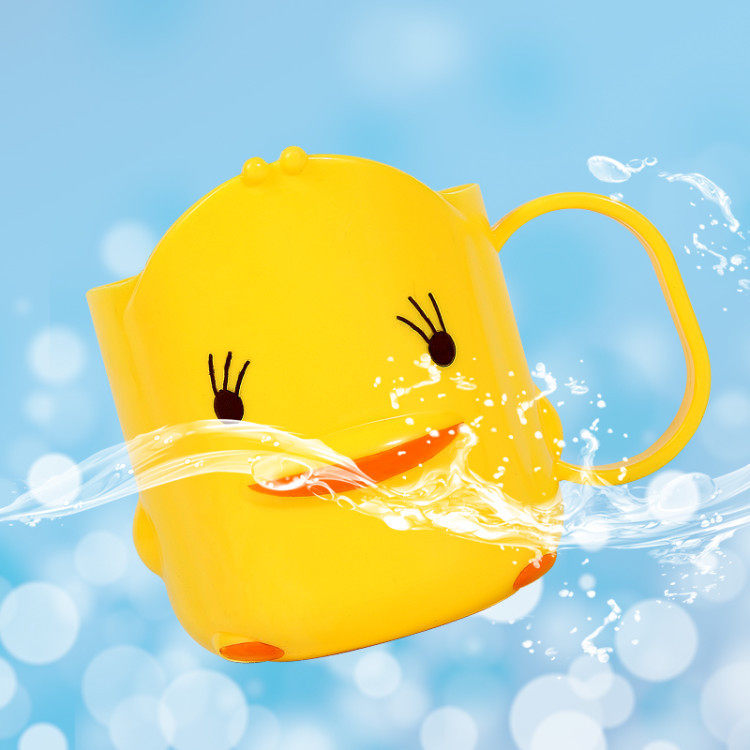 宝宝儿童水杯卡通可爱刷牙牙缸家用简约塑料水杯