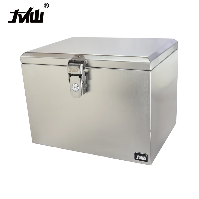 大仙不锈钢后备加厚防盗防水超大小号摩托车尾箱