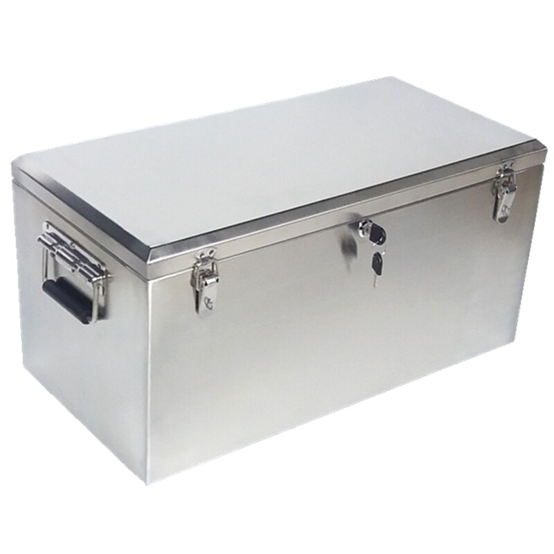 大仙不锈钢工具箱子大号304201防盗带锁防水收纳箱50运钞转运定制