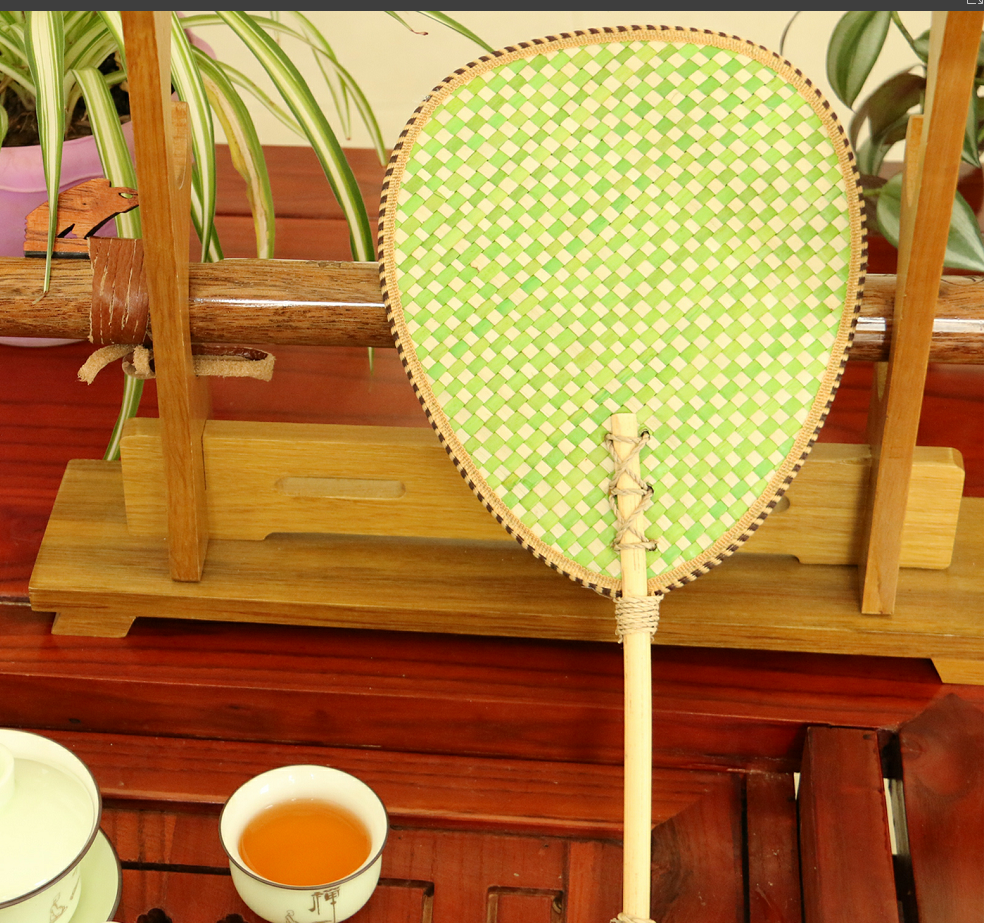 扇子精美水滴便携式迷你小扇工艺品夏天驱蚊扇抖音工艺扇