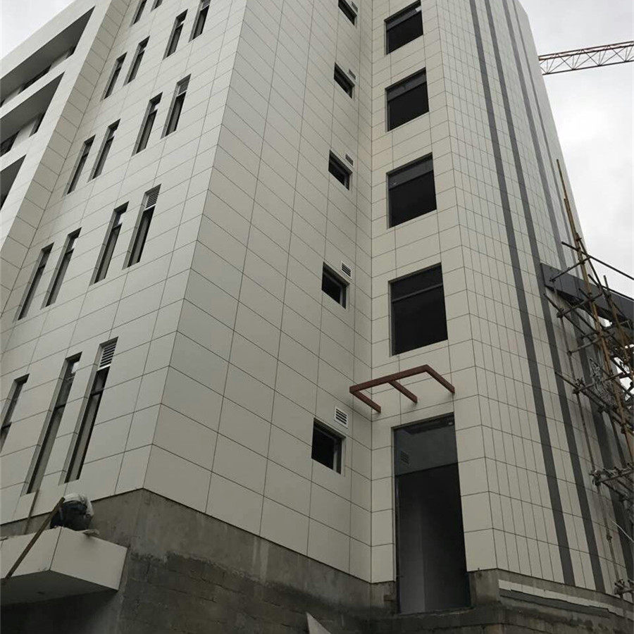 轻质陶瓷薄板600*1200无需干挂直接铺贴别墅外墙瓷砖纯色釉面哑面