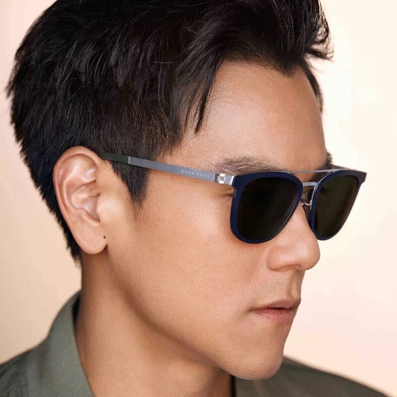 亮点眼镜 彭于晏同款hugo boss墨镜男飞行员式0861/f/s波士太阳镜