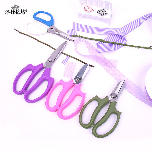 Boutique multi-purpose flower scissors flower stick branch gardening pruning handmade DIY materials flower shop tools household products Boutique multi-purpose flower scissors flower stick branch gardening pruning handmade DIY materials flower shop tools household products