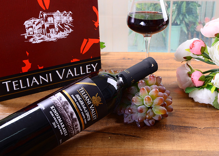 格鲁吉亚原瓶进口红酒telianivalley金兹玛拉乌半甜葡萄酒干红静态