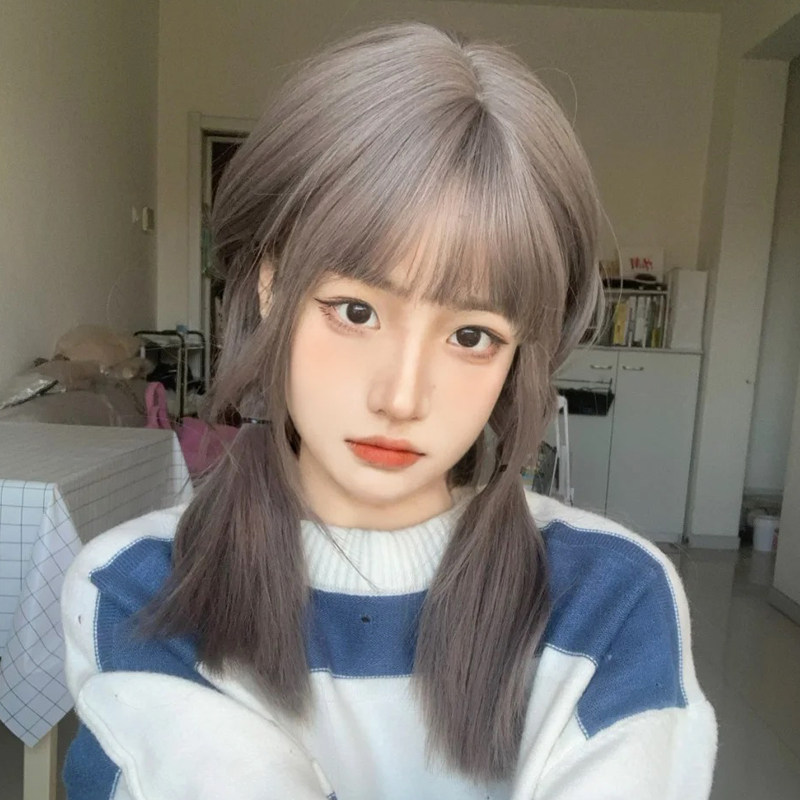 水舞漫画日常少女jk刘海空气仿真假发网红日常整顶假发