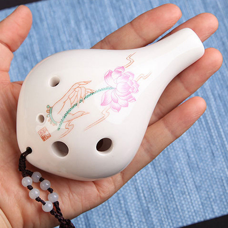 陶笛乐器桃笛演奏长嘴六孔6孔中音儿童学生陶笛