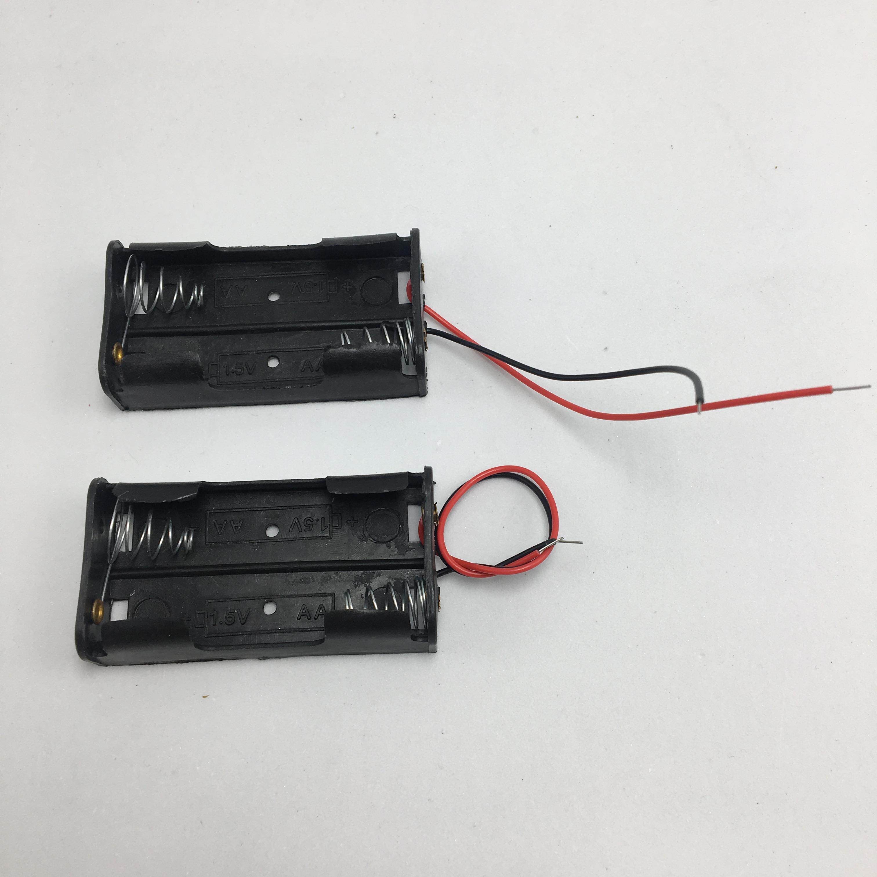 电池五号一节带线中小学科学实验用可串联并联可装18650电池盒