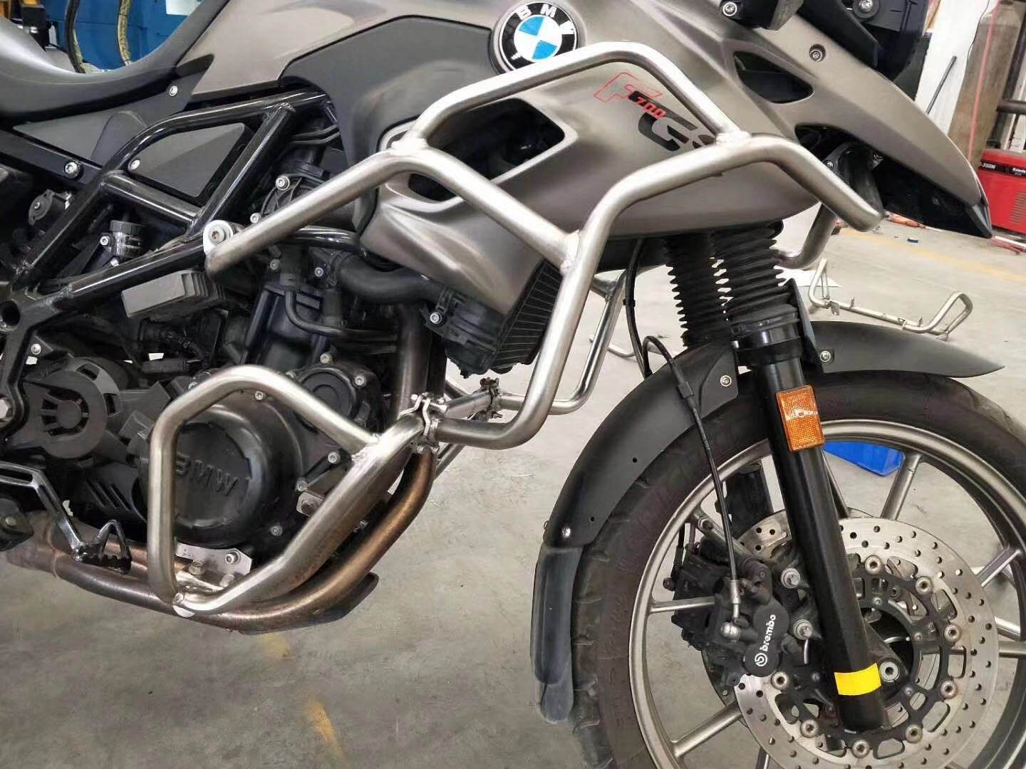 护杠宝马f800gsf650gsf700gs保险杠防摔油箱不锈钢摩托车保险杠