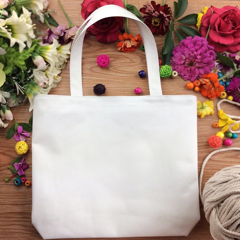 帆布包纯白色diy手绘空白女单单肩白板布包环保女士包袋