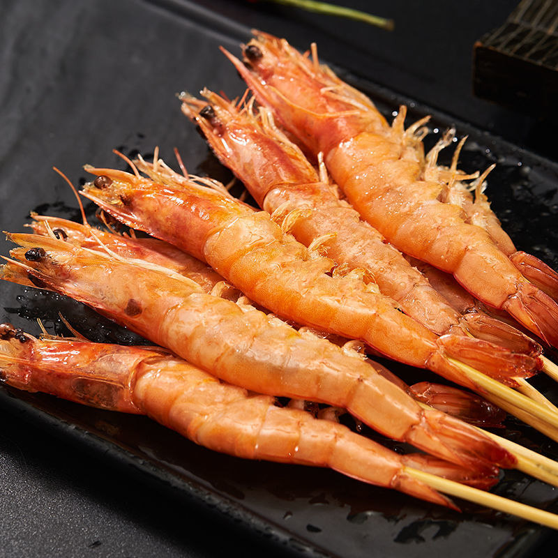 西娜鲜虾大串手把烤虾串腌制大虾烧烤冷冻半成品冻虾