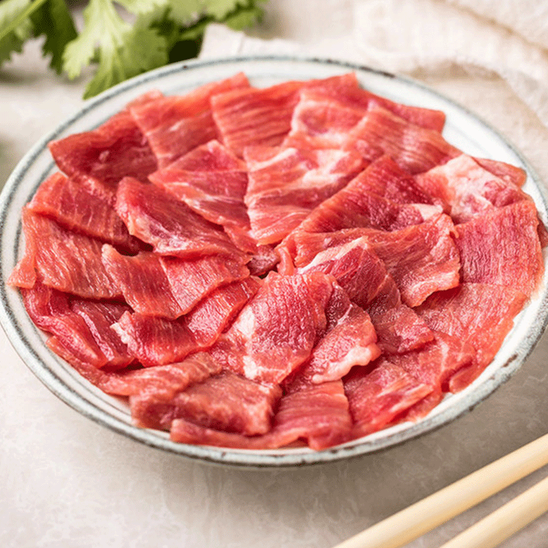 牛肉整箱澄益原味肉片商用冷冻半成品新鲜火锅生牛肉